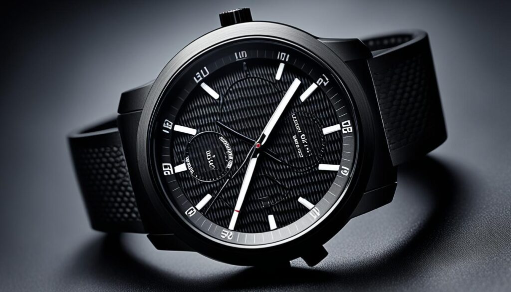Stilvolle Carbon Armbanduhr